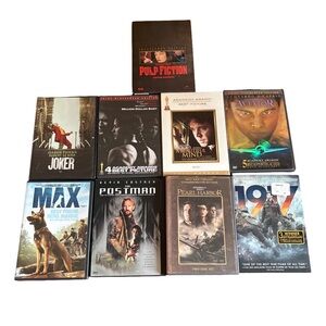 9 DVD Movie Bundle | Pulp Fiction, Joker, 1917, Award Winners & More!